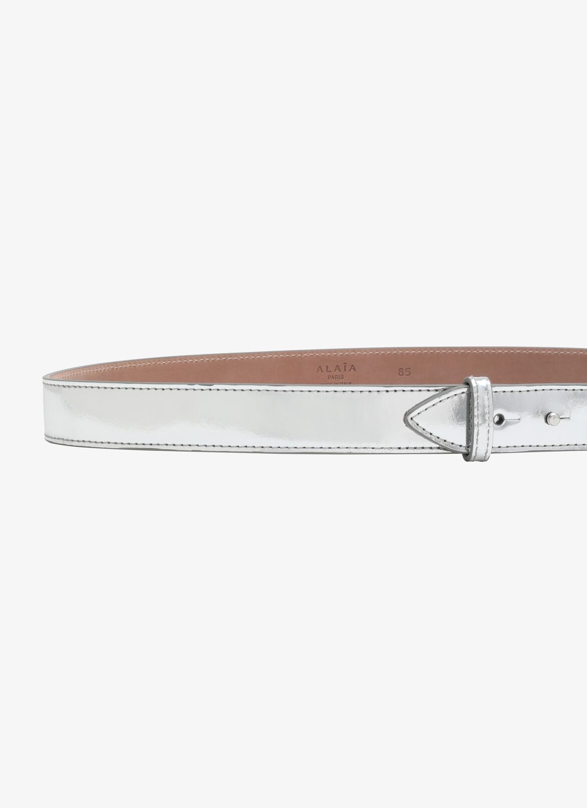 BELT CUIR METAL SILVER ALAÏA SILVER  BELT CUIR METAL SILVER